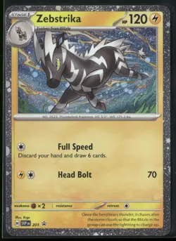Zebstrika - (Cosmos Holo) Holo Holo Rare SV: Scarlet & Violet Promo Cards 201 NM - Image 1