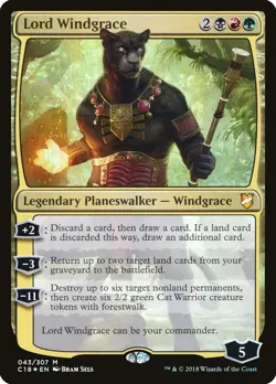 Lord Windgrace FOIL Commander 2018 HEAVILY PLD Mythic Rare CARD ABUGames - Image 1
