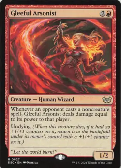 Gleeful Arsonist R Commander: Duskmourn: House of Horror 27 NM MTG - Image 1