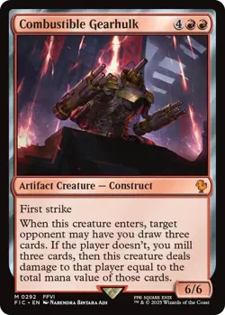 MTG Final Fantasy Commander - Combustible Gearhulk - Image 1