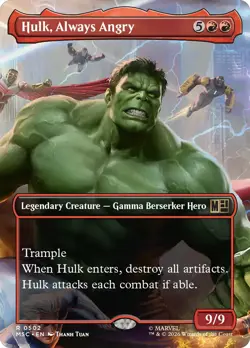 Hulk, Always Angry (Borderless) [Marvel Super Heroes Commander] Near Mint - Image 1