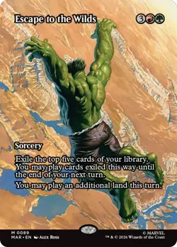 Escape to the Wilds (Borderless) [Marvel Universe: Eternal-Legal] Near Mint - Image 1
