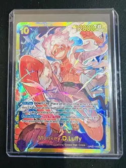 One Piece TCG Monkey D Luffy OP05-119 SEC Secret Rare Gear 5 English - Image 1