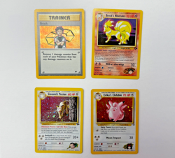 Pokemon Vintage Holo Rare Lot 4 Cards / Unlimited Gym Heroes 2000 WOTC - Image 1