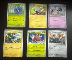 Pokemon Error Miscut W/ Alignment Dot And Text 6 Card Lot Temporal Forces - Image 1