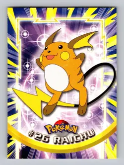 Raichu #26 Topps Trading Cards Series 1 Pokemon Near Mint - Image 1