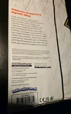 Brand New Sealed! The Pokemon Company First Partner - Johto Cards 25 Anniversary 820650809675 - Image 4