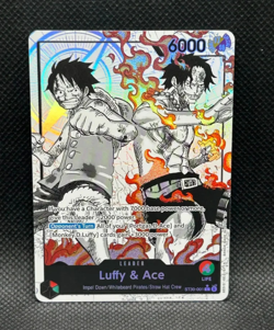 One Piece Luffy And Ace Parallel Alternate Art Leader ST30-001 - Image 1