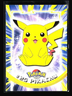 LP Pikachu Topps Series 1 - Blue Label #25 Pokemon Card T4-526 - Image 1