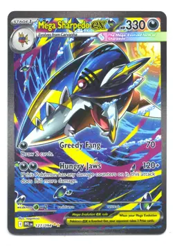 Mega Sharpedo ex 127/094 - SIR - Phantasmal Flames - Pokemon Card - NM/M - Image 1