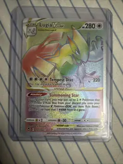 Pokemon Lugia VSTAR TCG Silver Tempest Ultra Rare Card 202/195 - Image 1