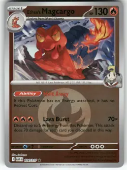 Ethan's Magcargo (Energy Symbol) 024/217 Ascended Heroes Pokemon Reverse Holo - Image 1