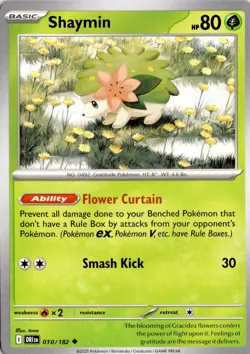 Shaymin - 010/182 SV10: Destined Rivals Pokemon Card TCG - Image 1