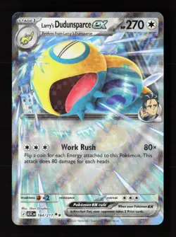 Larry's Dudunsparce ex 164/217 Double Rare Ascended Heroes Pokemon Holo NM - Image 1