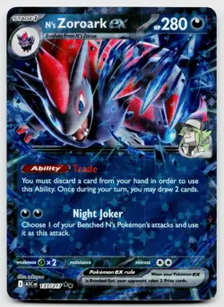 N's Zoroark ex 137/217 Double Rare Ascended Heroes Pokemon Near Mint - Image 1