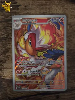 Pokemon TCG Infernape Card Twilight Masquerade Illustration, Rare, 173/167 - Image 1