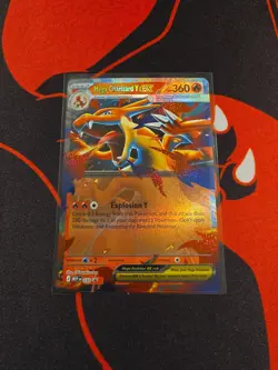 Pokemon TCG Mega Charizard Y Ex MEP #30 Promo Mega Evolutions NM English Holo - Image 1
