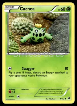 Cacnea 4/162 Common BREAKthrough Pokemon MP - Image 1