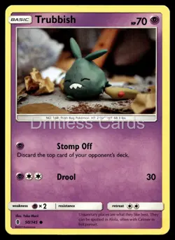Trubbish 50/145 Common Guardians Rising Pokemon LP - Image 1