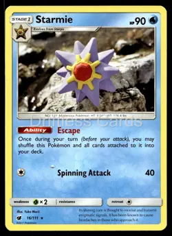 Starmie 16/111 Rare Crimson Invasion Pokemon LP - Image 1