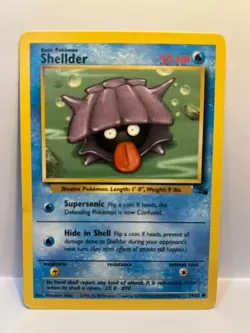Shellder Fossil Base Set 54/62 Common Pokemon Card - Image 1