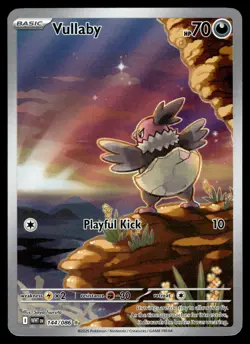VULLABY - 144/086 Illustration Rare White Flare Pokemon NM - Image 1
