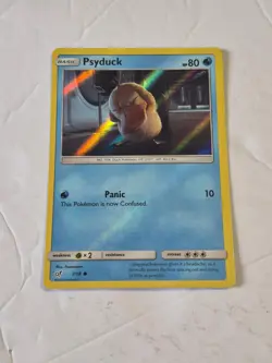 Psyduck 7/18 Common Detective Pikachu Pokemon Holo Near Mint - Image 1