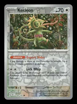 Kecleon Surging Sparks 150/191 Pokemon Reverse Holo Near Mint Shinji Kanda - Image 1
