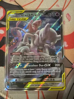 POKEMON | Mewtwo & Mew GX SM191 SM Promos TAG TEAM GX Promo Holo 270 MP - Image 1