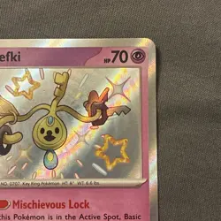 2024 Pokemon Paldean Fates Klefki # 159/091 - Image 3