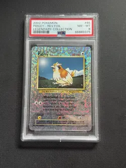 Pokemon Pidgey Legendary Coll. Reverse Holo Foil PSA 8 2002 #85 POP 183 - Image 3