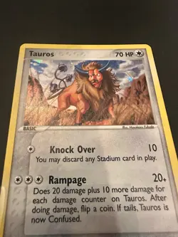 Tauros Holo Pokemon Card 16/112 FireRed & LeafGreen LP - Image 2