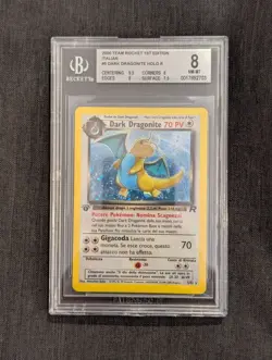 BGS 8 POKEMON DARK DRAGONITE 5/82 TEAM ROCKET HOLO 1ST EDITION ITA - Image 1