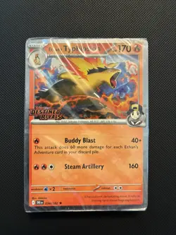 🔥Pokemon SEALED Ethan's Typhlosion 034/182 Destined Rivals Prerelease Pack!! - Image 1