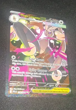 Mega Lopunny ex 128/094 Me02: Phantasmal Flames Holo Pokemon - Image 1