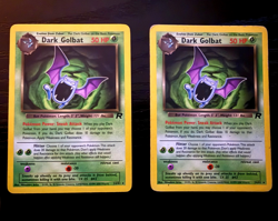 Pokemon Dark Golbat 24/82 Team Rocket Rare Non Holo WOTC Vintage Lot x2 - Image 1