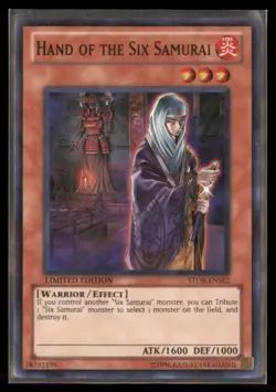 Yu Gi Oh! Hand of the Six Samurai Limited Edition STOR ENSE2 Holo - Image 1