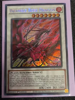 Near Mint, English Yu Gi Oh Bramble Rose Dragon - DOOD-EN039 - Secret Rare - 1st - Image 1