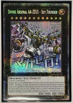 Konami Yu-Gi-Oh! TCG Divine Arsenal AA-ZEUS RA05-EN103 Secret Rare 1st Ed - Image 1