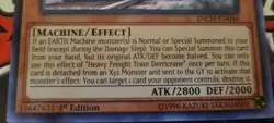 Yu-Gi-Oh! Heavy Freight Train Derricrane INCH-EN046 1st Edition Super NM a1/ - Image 2