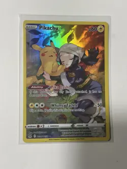 Pokemon Pikachu Holo Full Art Trainer Gallery Card TG05/TG30 Lost Origin - Image 1