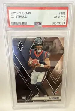 Panini 2023 Phoenix Rookies C.J. Stroud #102 RC Base PSA 10 Texans - Image 1