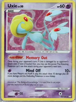 Uxie - 18/123 - Holo Rare , Pokemon Mysterious Treasures - Image 1