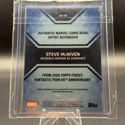 2026 Finest Fantastic Four STEVE McNIVEN Artist AUTO Black 03/10 INVISIBLE WOMAN - Image 2