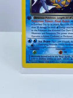 Pokemon Dark Gyarados 8/82 Team Rocket 1st Edition Holo 2000 AU Seller - Image 5
