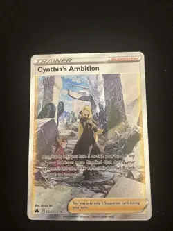 Cynthia's Ambition GG60/GG70 SWSH: Crown Zenith: Galarian Gallery Holo - Image 1