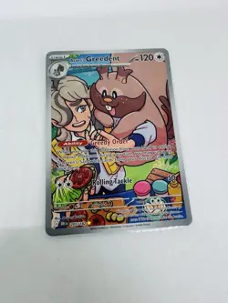 Pokemon TCG: Arven's Greedent 205/182 Sv10: Destined Rivals Holo - Image 1