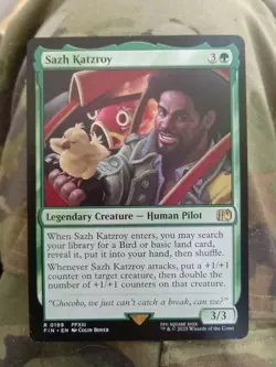 Magic the Gathering Sazh Katzroy FINAL FANTASY MTG MINT Pack Fresh - Image 1