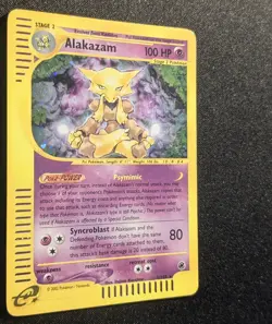 Pokemon EXPEDITION - #1/165 Alakazam - Holo - ENG - Lightly Played - Image 5
