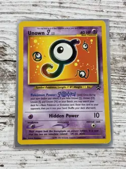 Pokemon TCG Unown [J] 38/53 Wotc Promo Regular English 2001 Basic HP Heavy Play - Image 1